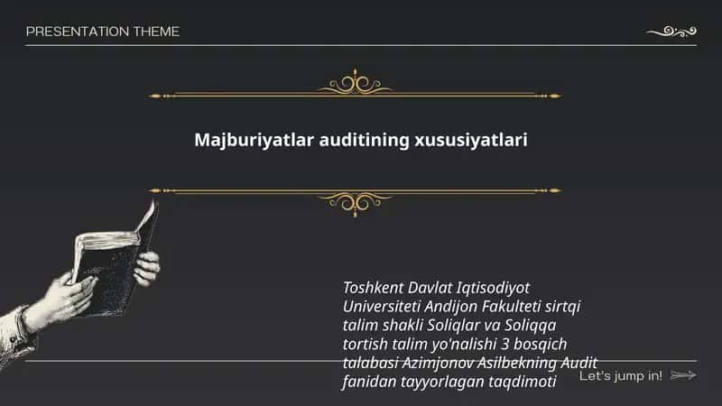 Majburiyatlar auditining xususiyatlari