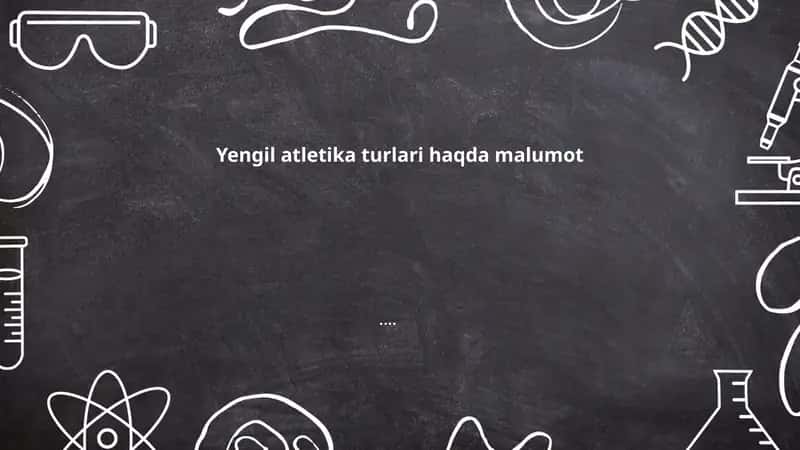 Yengil atletika turlari