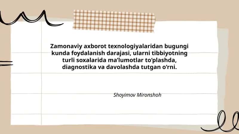 Zamonaviy axborot texnologiyalari