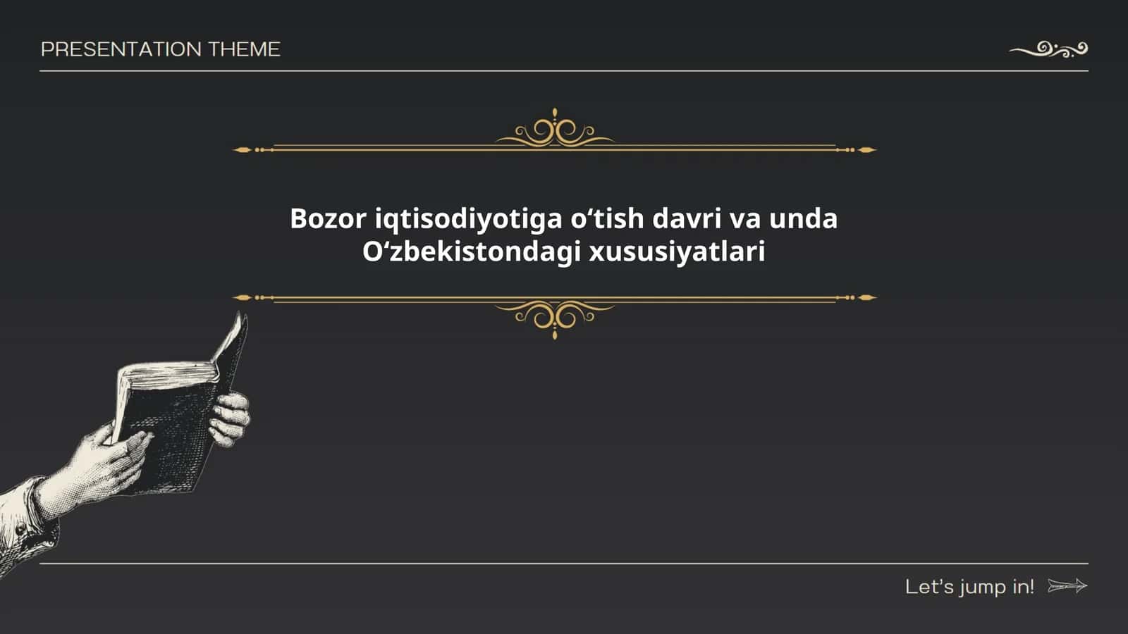 Bozor iqtisodiyotiga oʻtish davri va unda Oʻzbekistondagi xususiyatlari