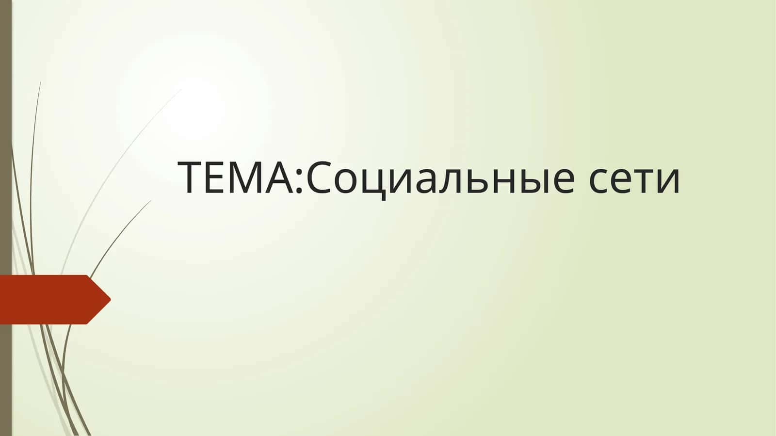 Социальные сети