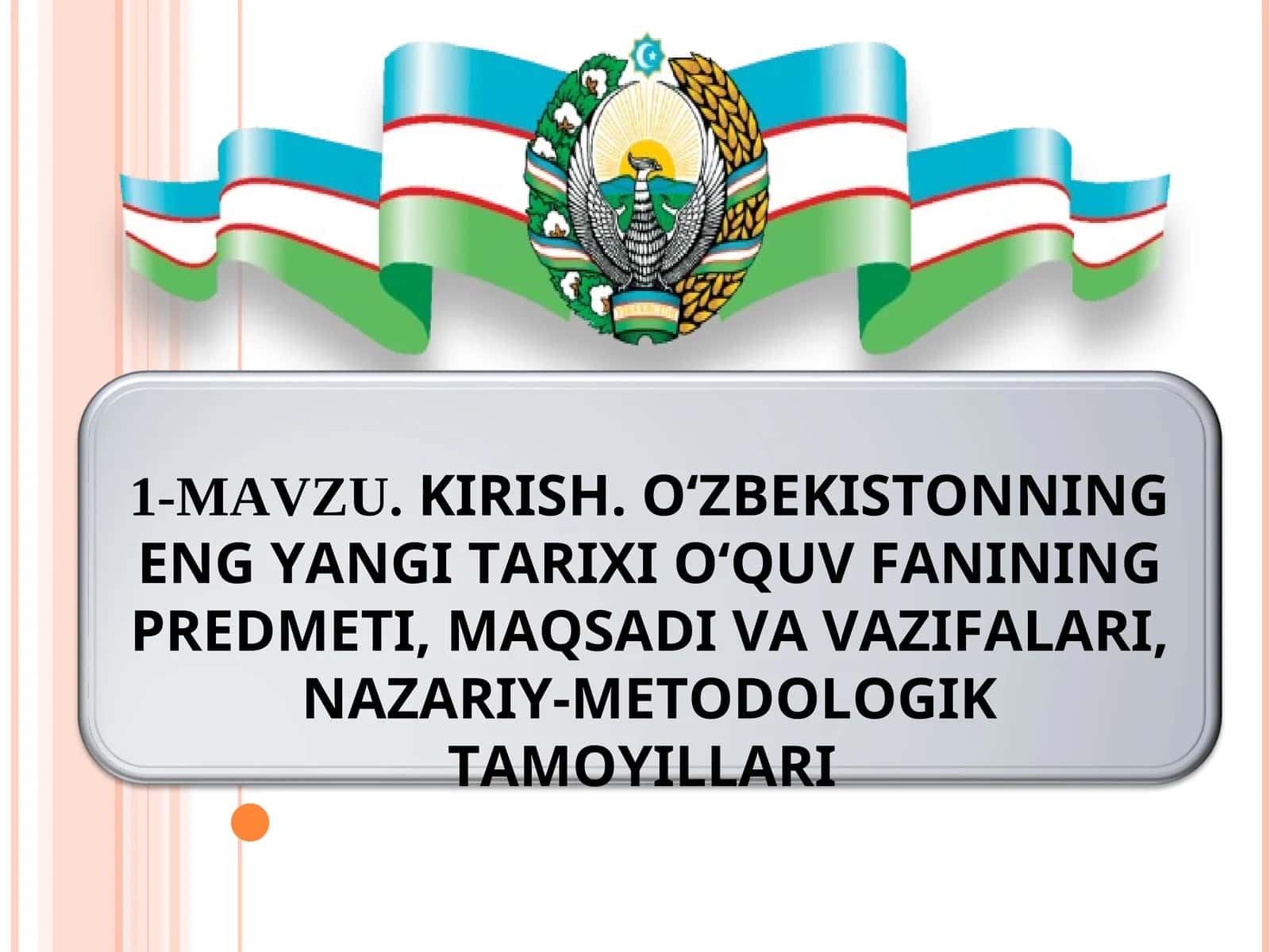 O‘zbekiston huquqi-demokratik fuqarolik jamiyati