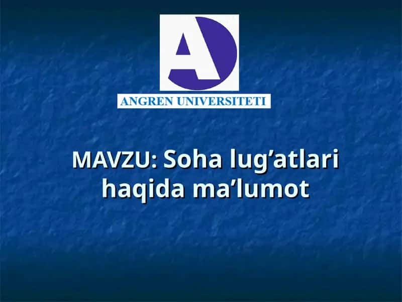Soha lug’atlari