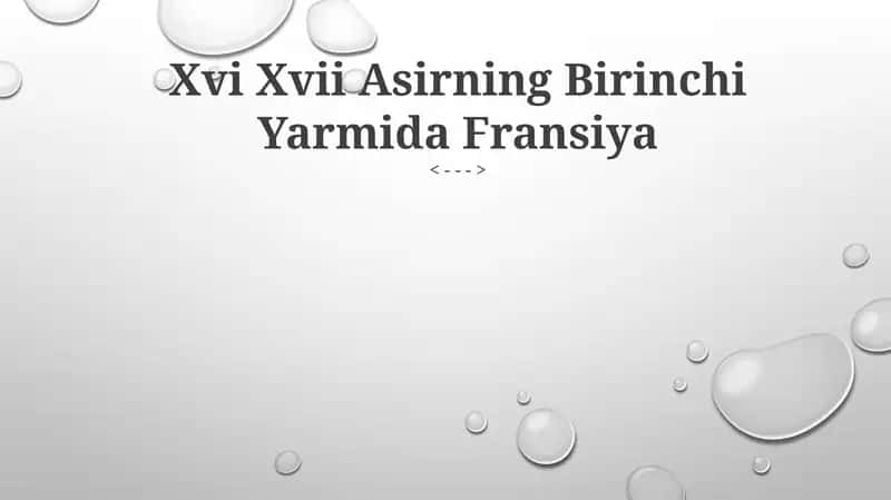 Xvi Xvii Asirning Birinchi Yarmida Fransiya