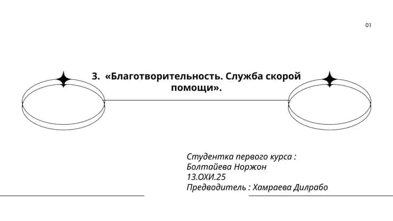 Благотворительность. Служба скорой помощи