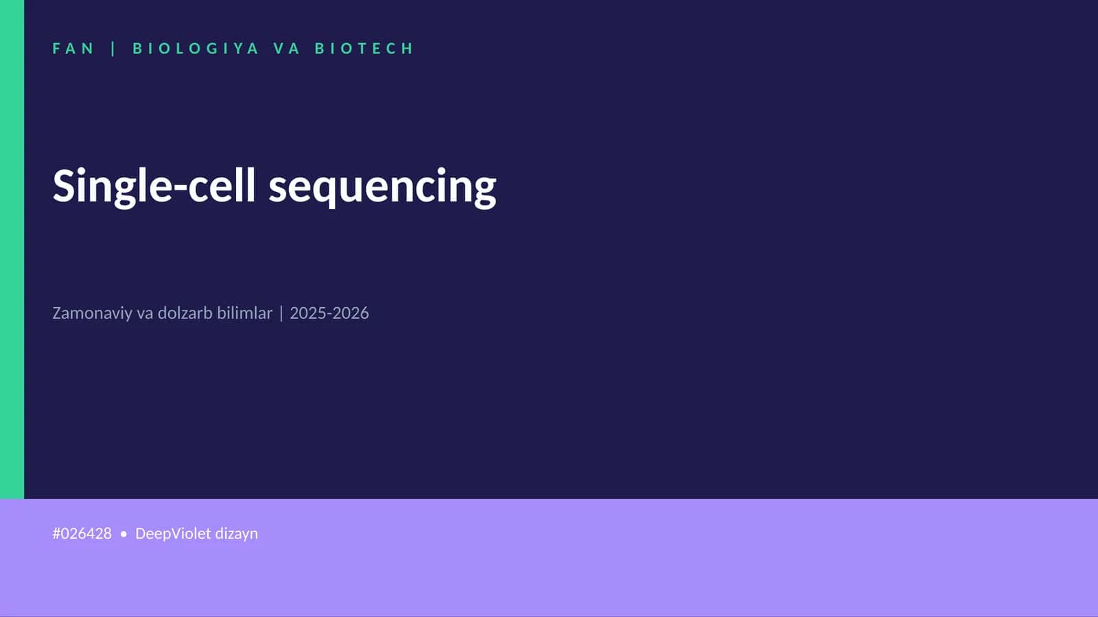 Single-cell sequencing