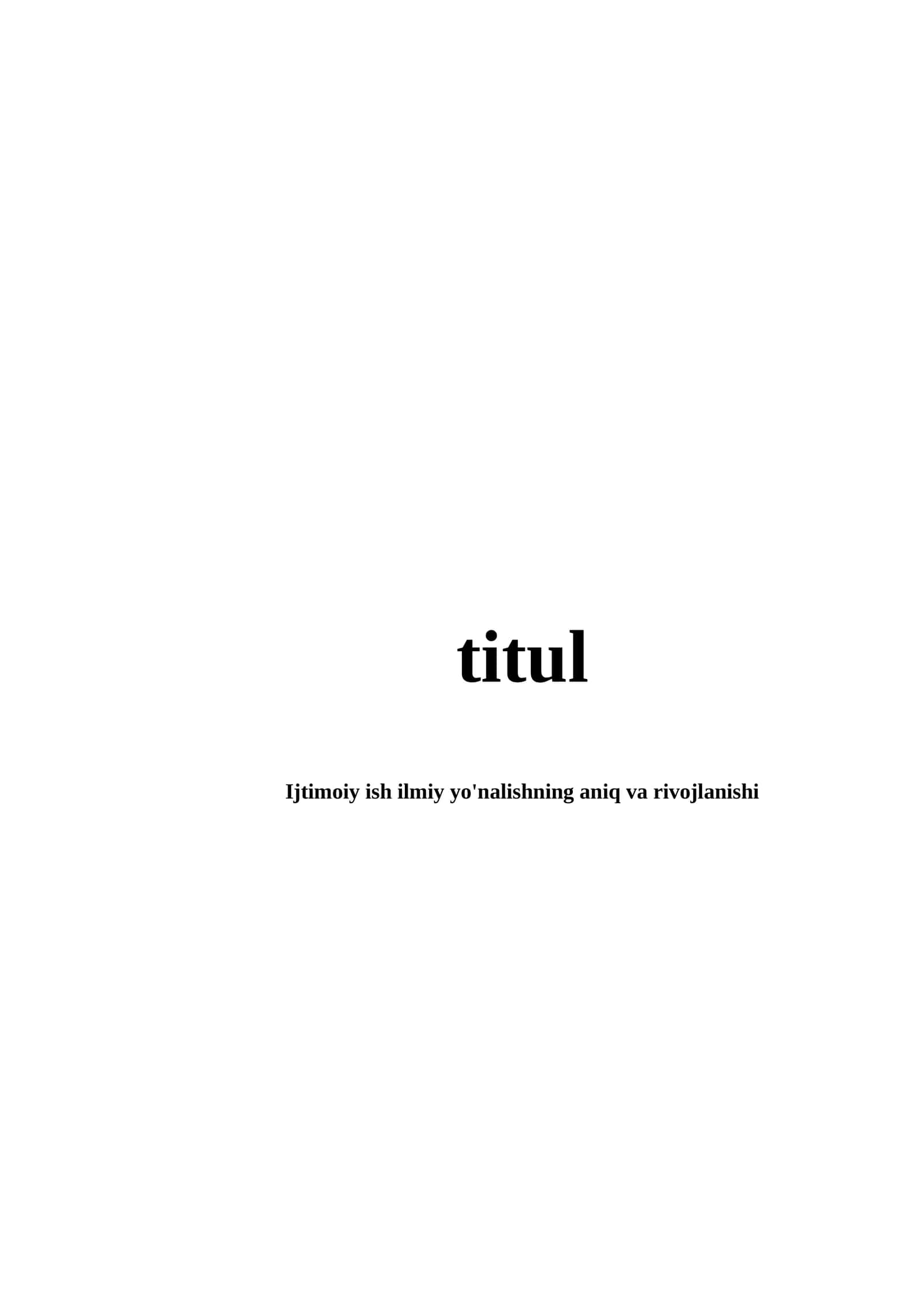 Ijtimoiy ish ilmiy yo'nalishning aniq va rivojlanishi
