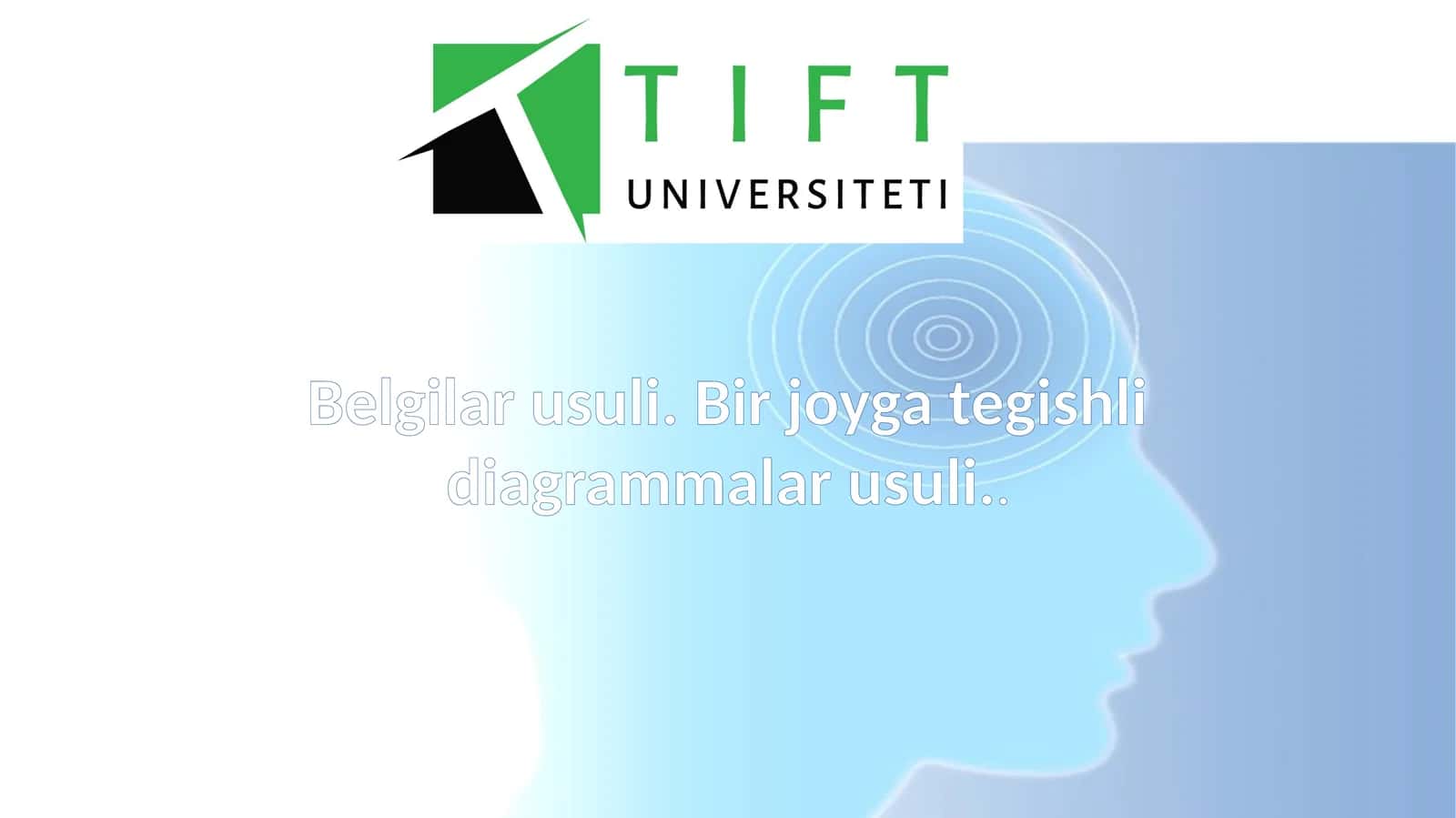 Belgilar usuli. Bir joyga tegishli diagrammalar usuli