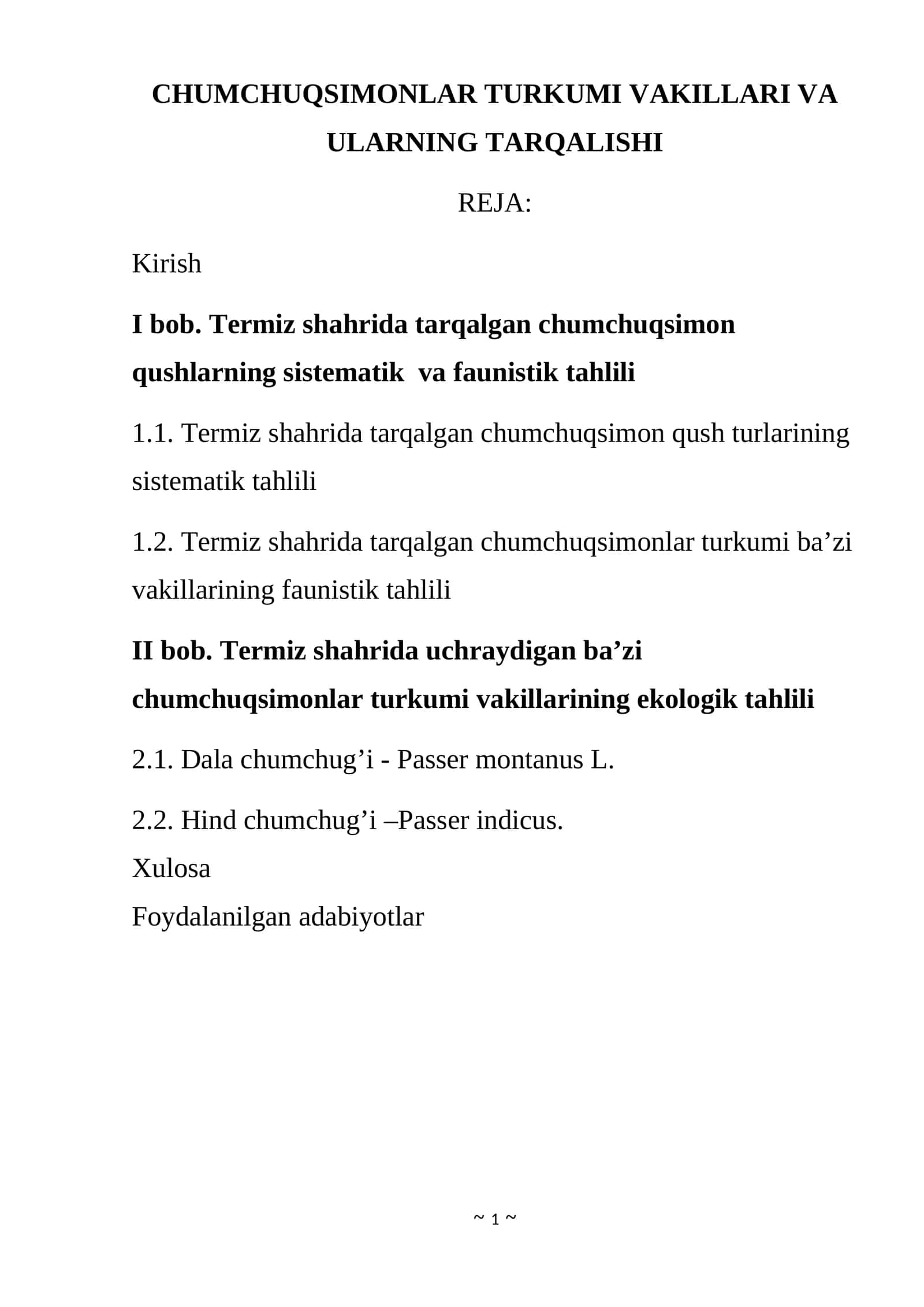 CHUMCHUQSIMONLAR TURKUMI VAKILLARI VA ULARNING TARQALISHI