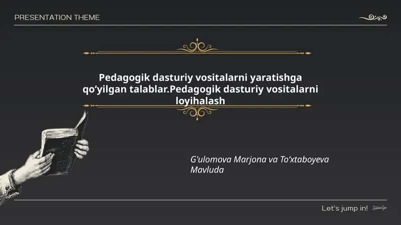 Pedagogik dasturiy vositalar