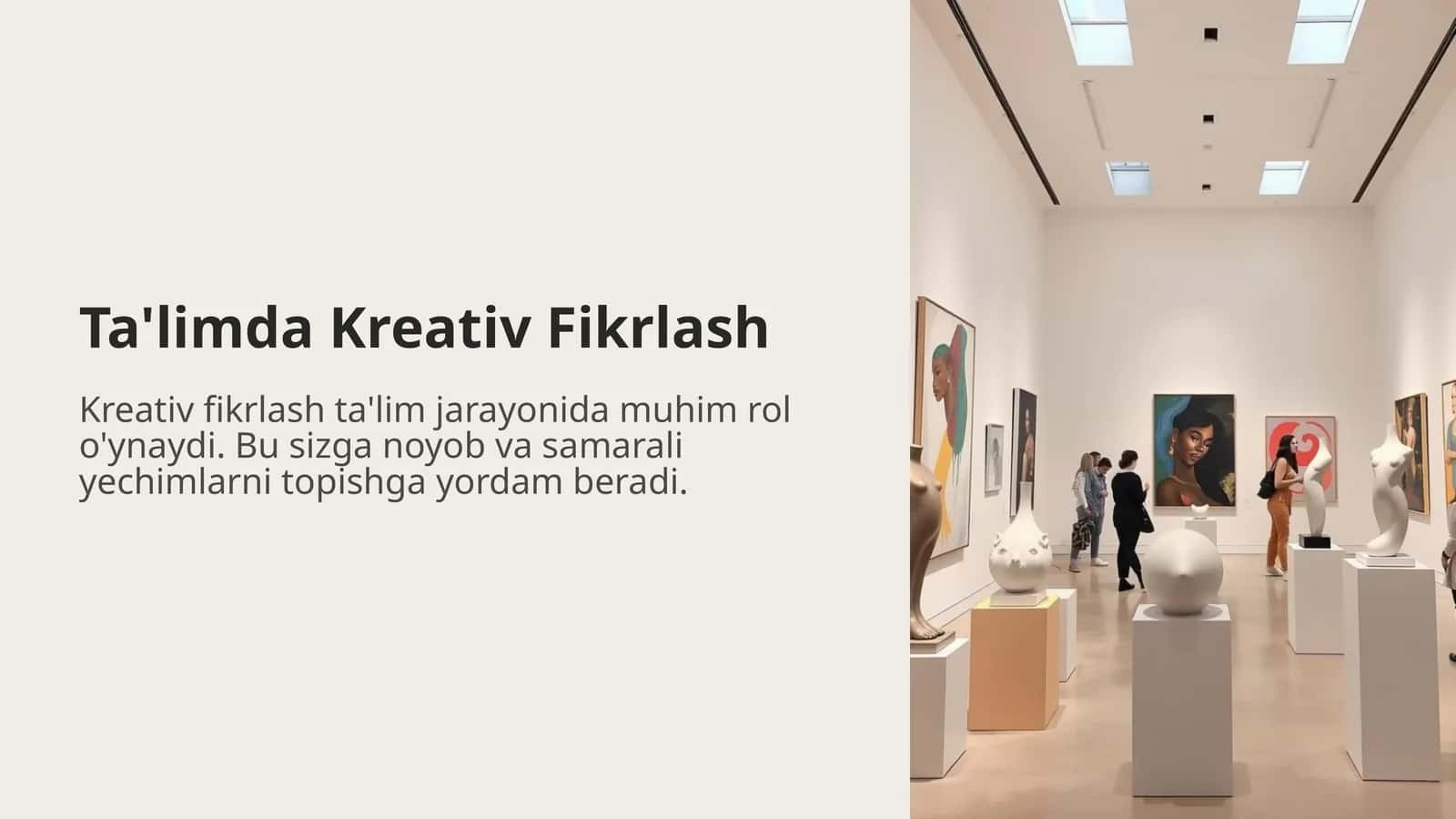 Ta'limda Kreativ Fikrlash