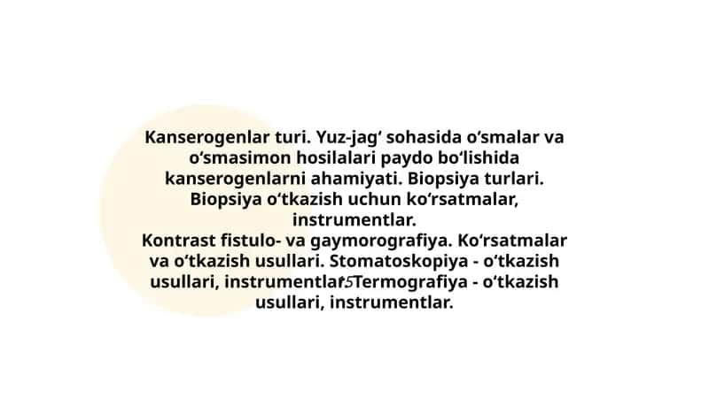 Ko‘rsatmalar va o‘tkazish usullari