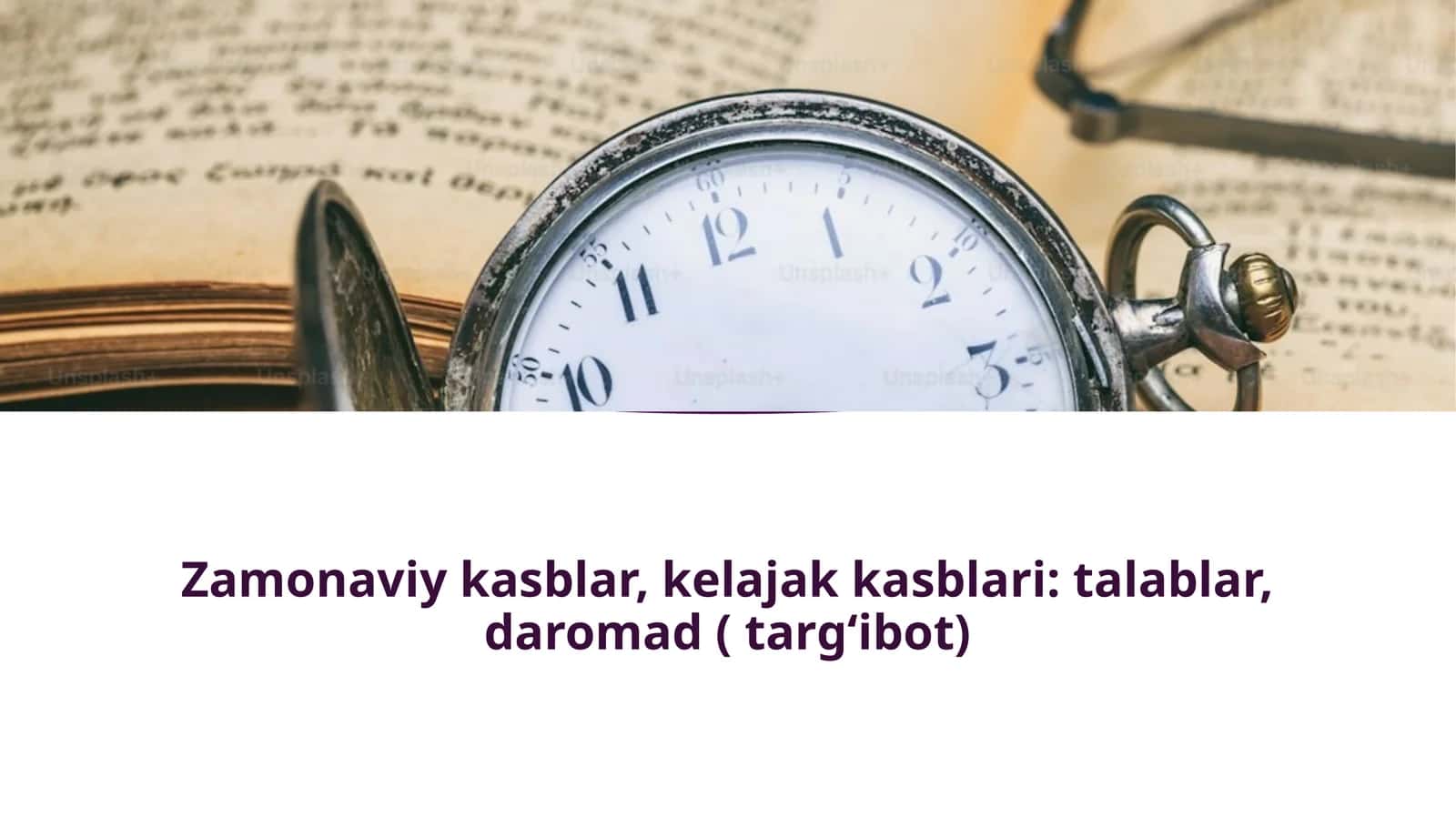 ZAMONAVIY KASBLAR KELAJAK KASBLARI TALABALAR DAROMAD 2026 YIL