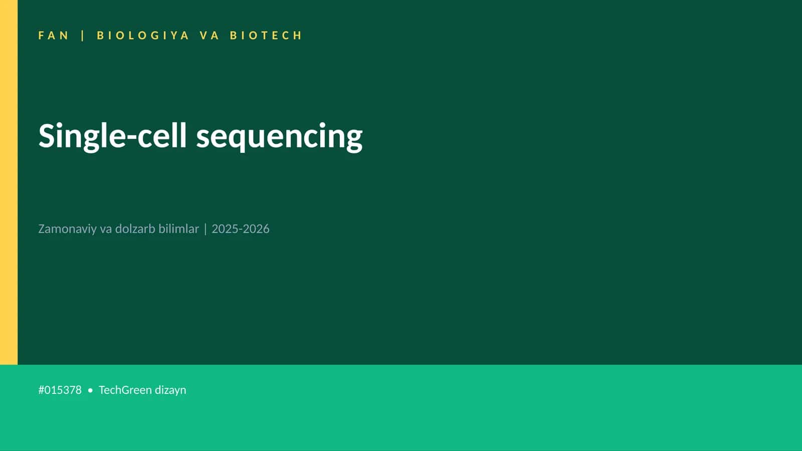 Single-cell sequencing