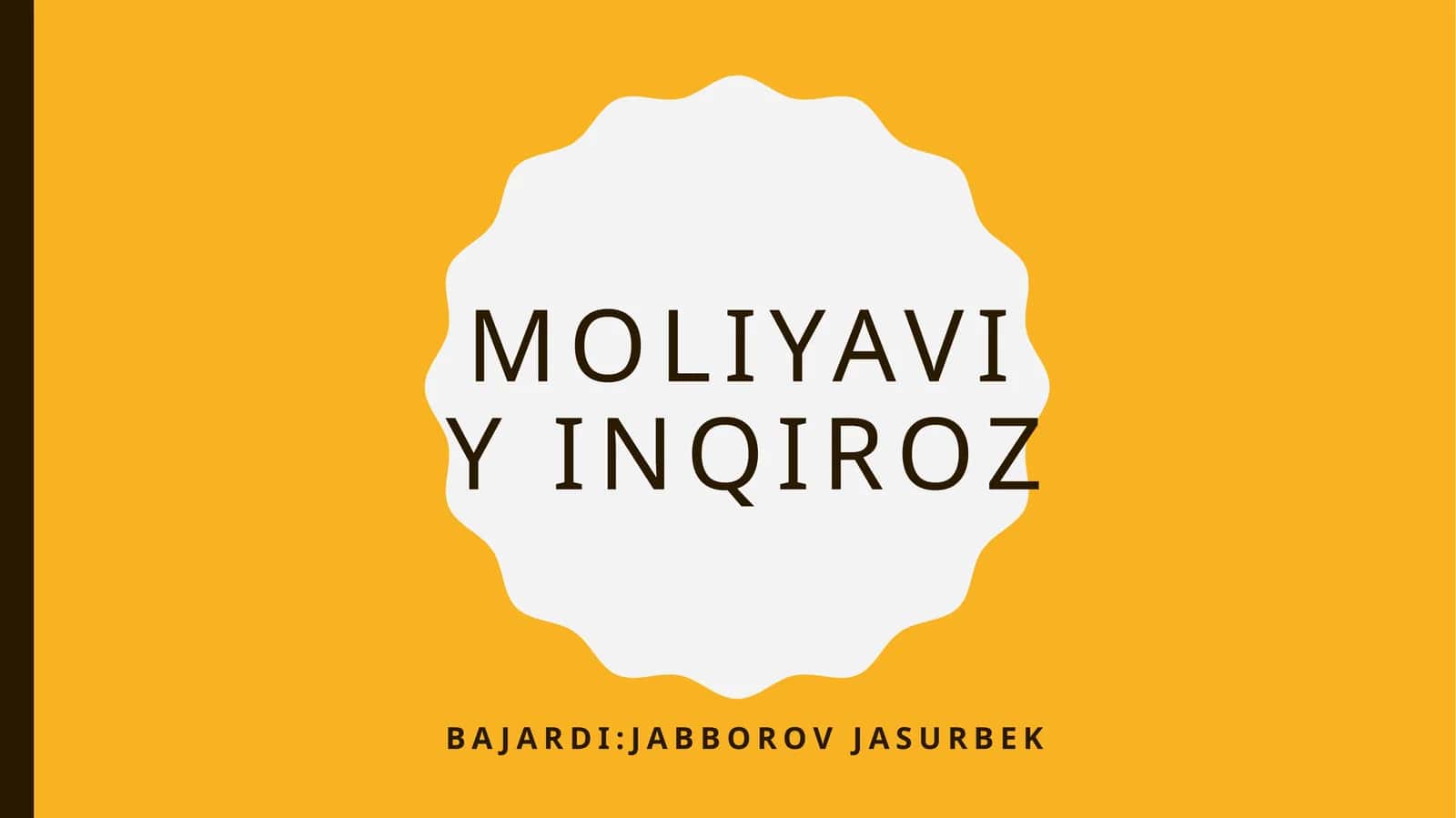Moliyaviy inqiroz