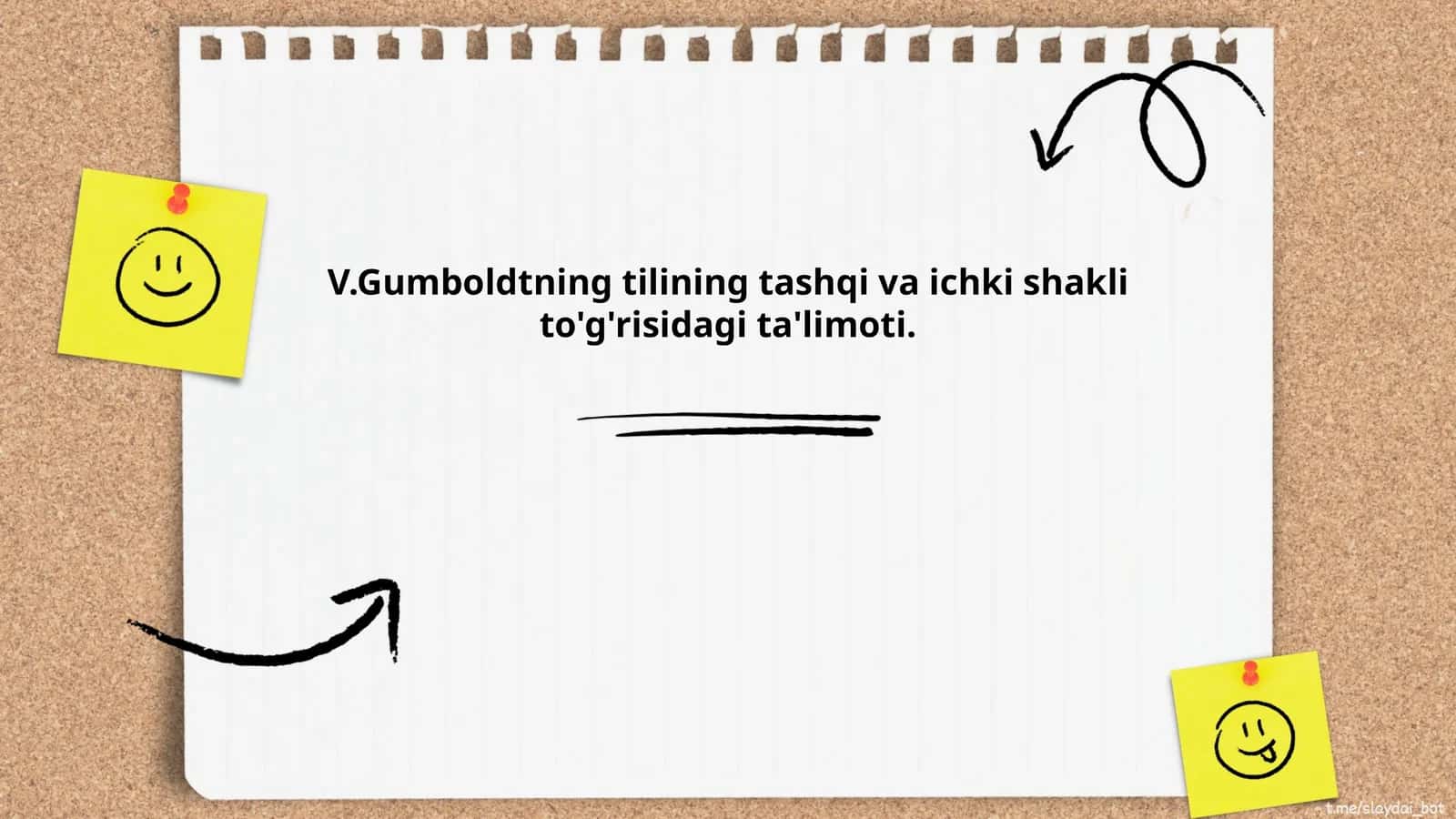 V.Gumboldtning tilining tashqi va ichki shakli to'g'risidagi ta'limoti