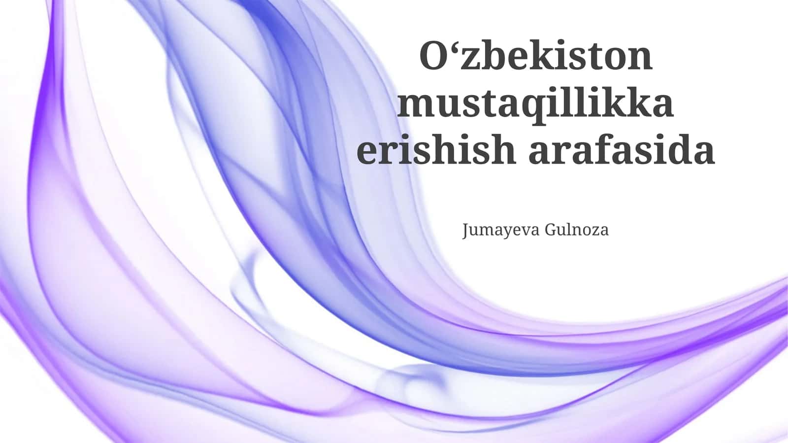 O'zbekiston mustaqillikka erishish arafasida