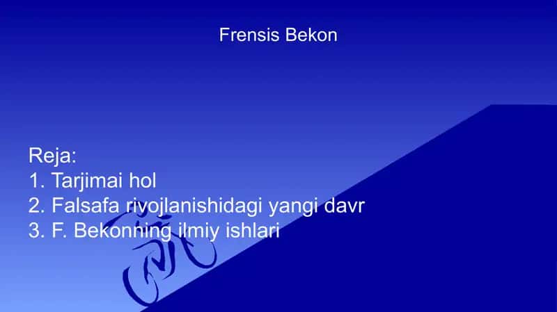 Frensis Bekon slayd