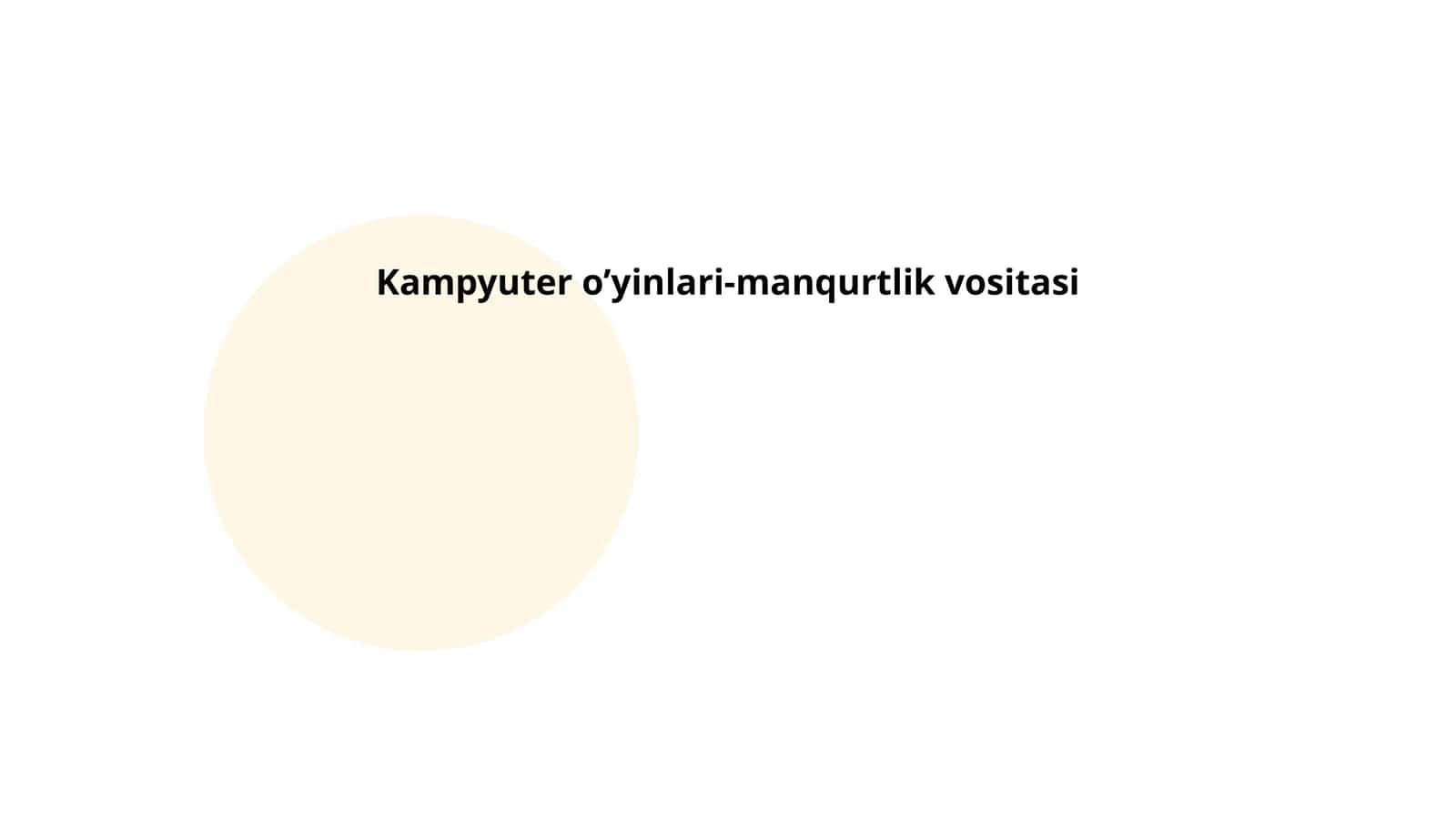 Kompyuter o'yinlari-manqurtlik vositasi