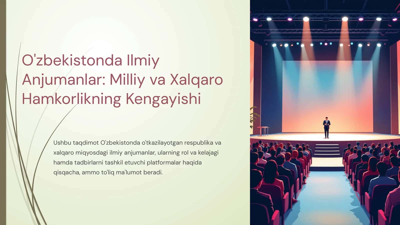 O'zbekistonda Ilmiy Anjumanlar: Milliy va Xalqaro Hamkorlikning Kengayishi