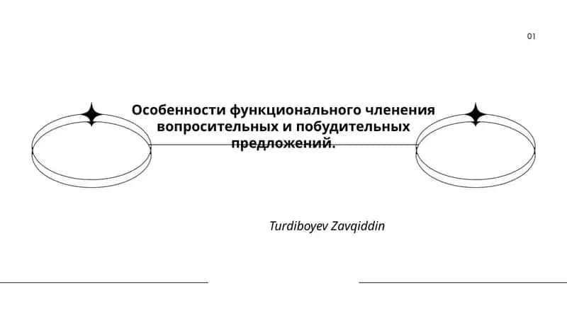 Особенности функционального членения вопросительных и побудительных предложений