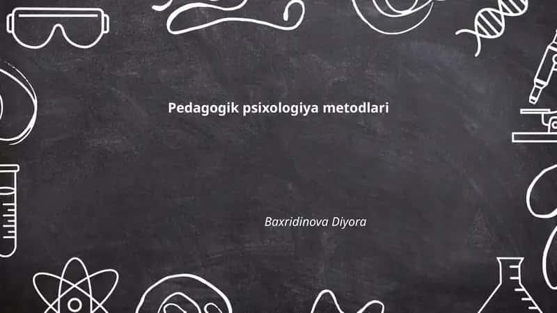 Pedagogik psixologiya metodlari