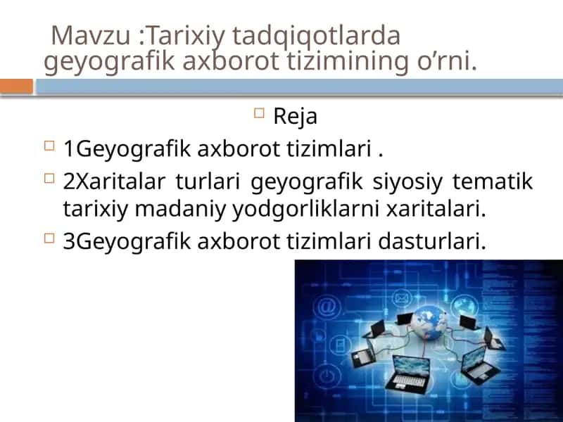 Geografik axborot tizimlari