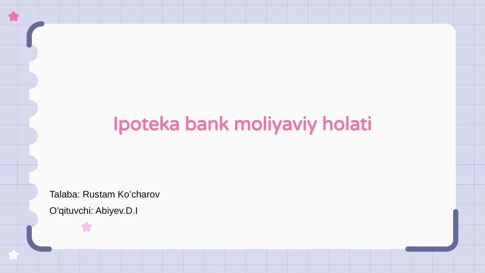 Ipoteka bank moliyaviy holati
