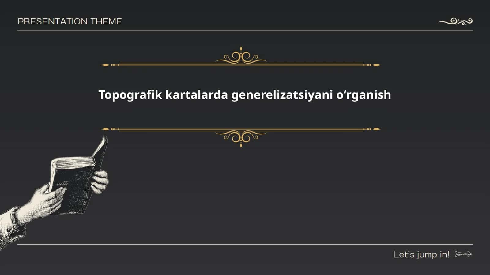 Topografik kartalarda generelizatsiyani oʻrganish