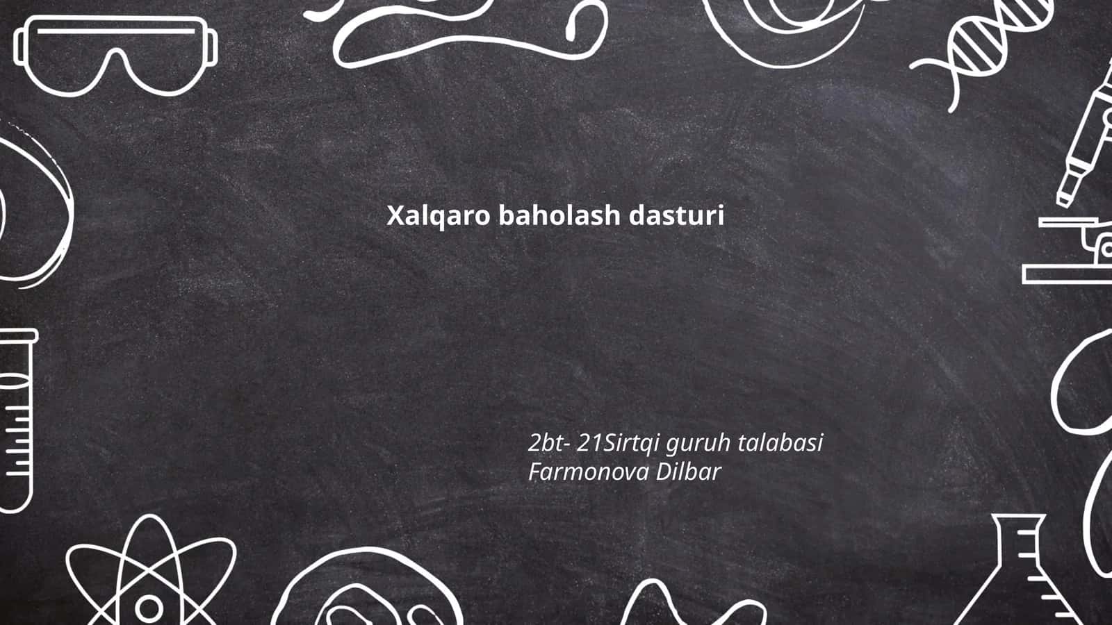 Xalqaro baholash dasturi