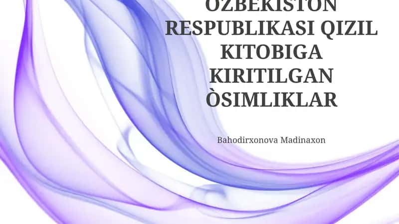 Oʻzbekiston Respublikasi Qizil Kitobiga kiritilgan òsimliklar