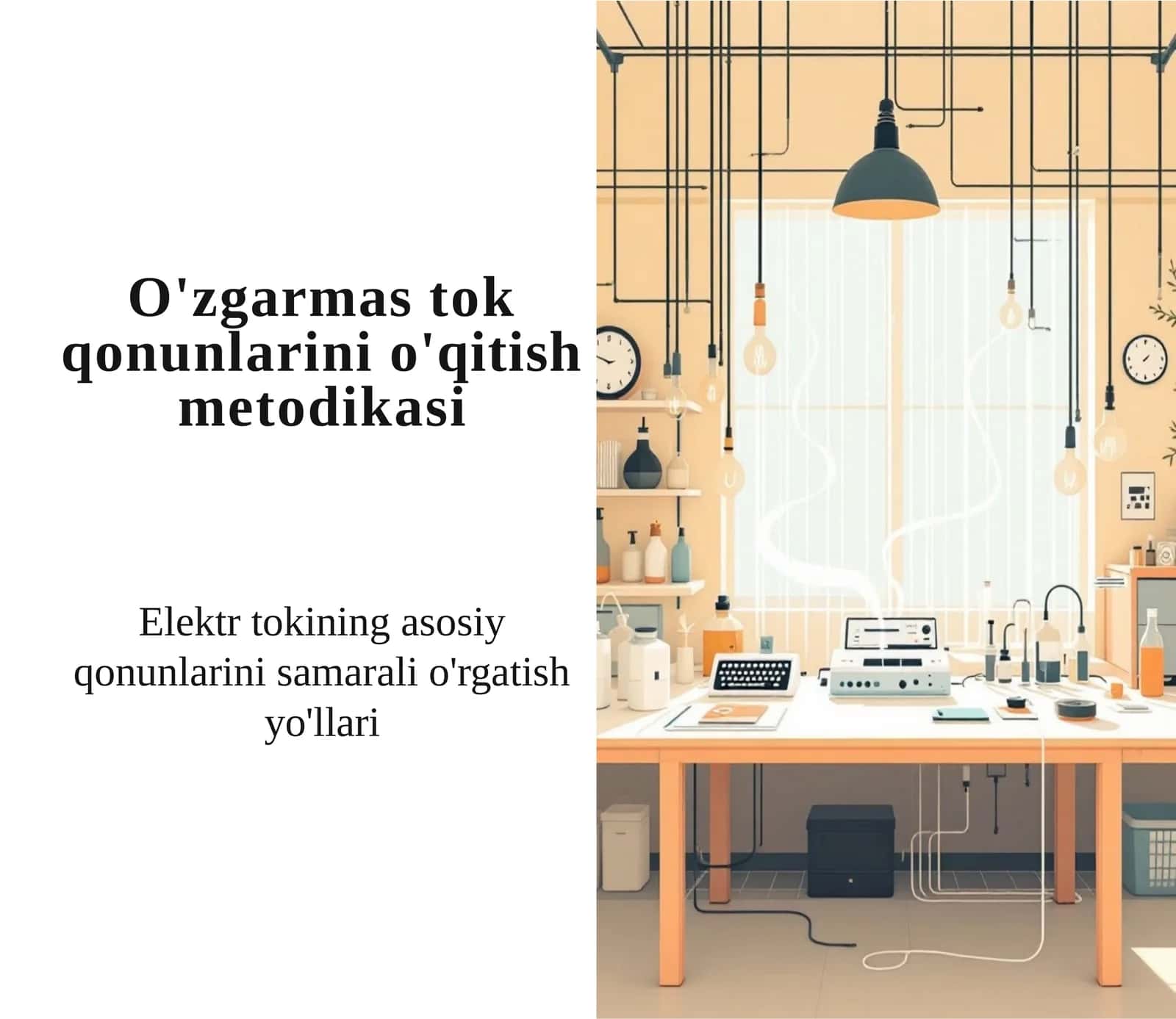O'zgarmastok qonunlari ni o'qitish metodikasi