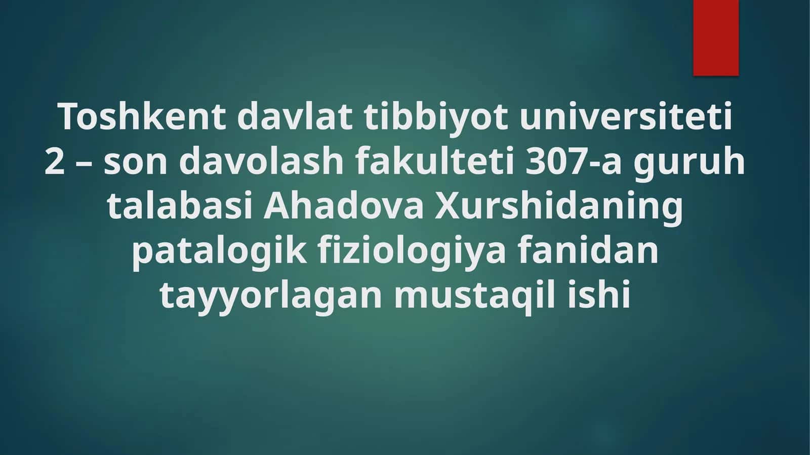Arterial gipotenziya tushunchasi
