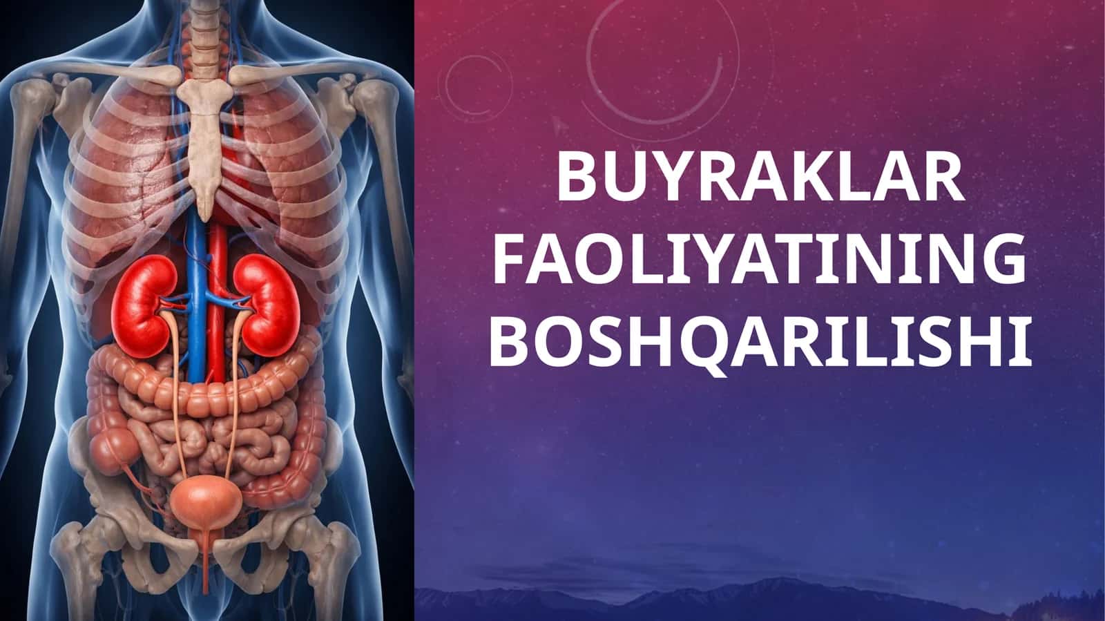 Buyraklar faoliyatining boshqarilishi