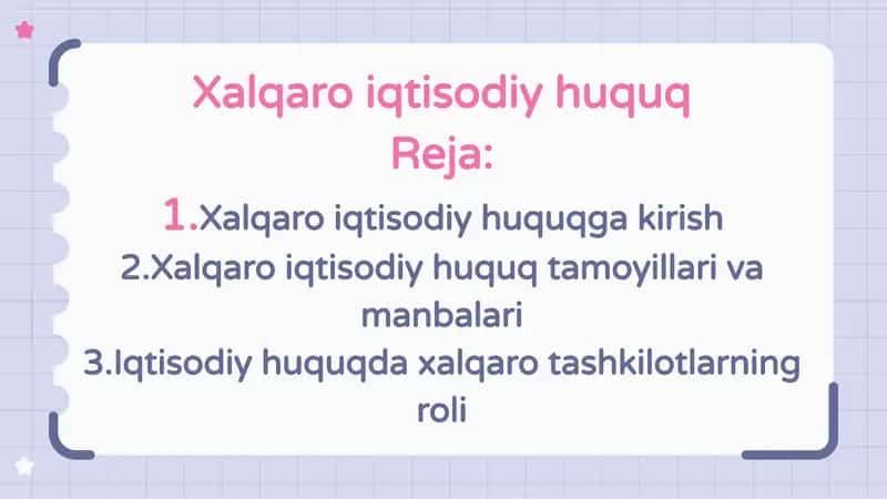 Xalqaro iqtisodiy huquq