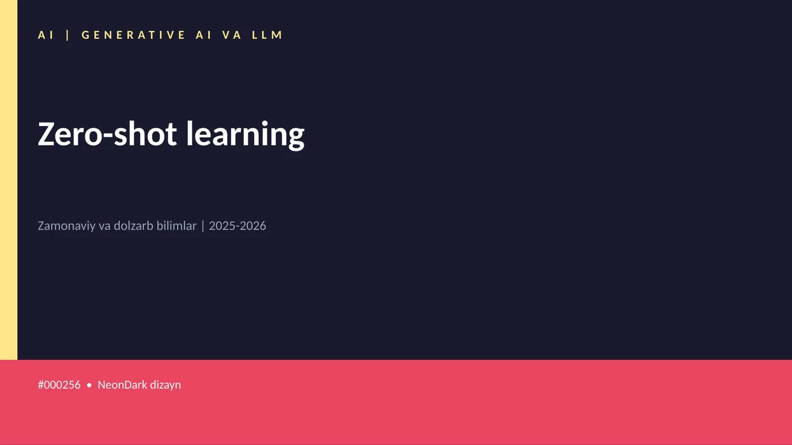 Zero-shot learning