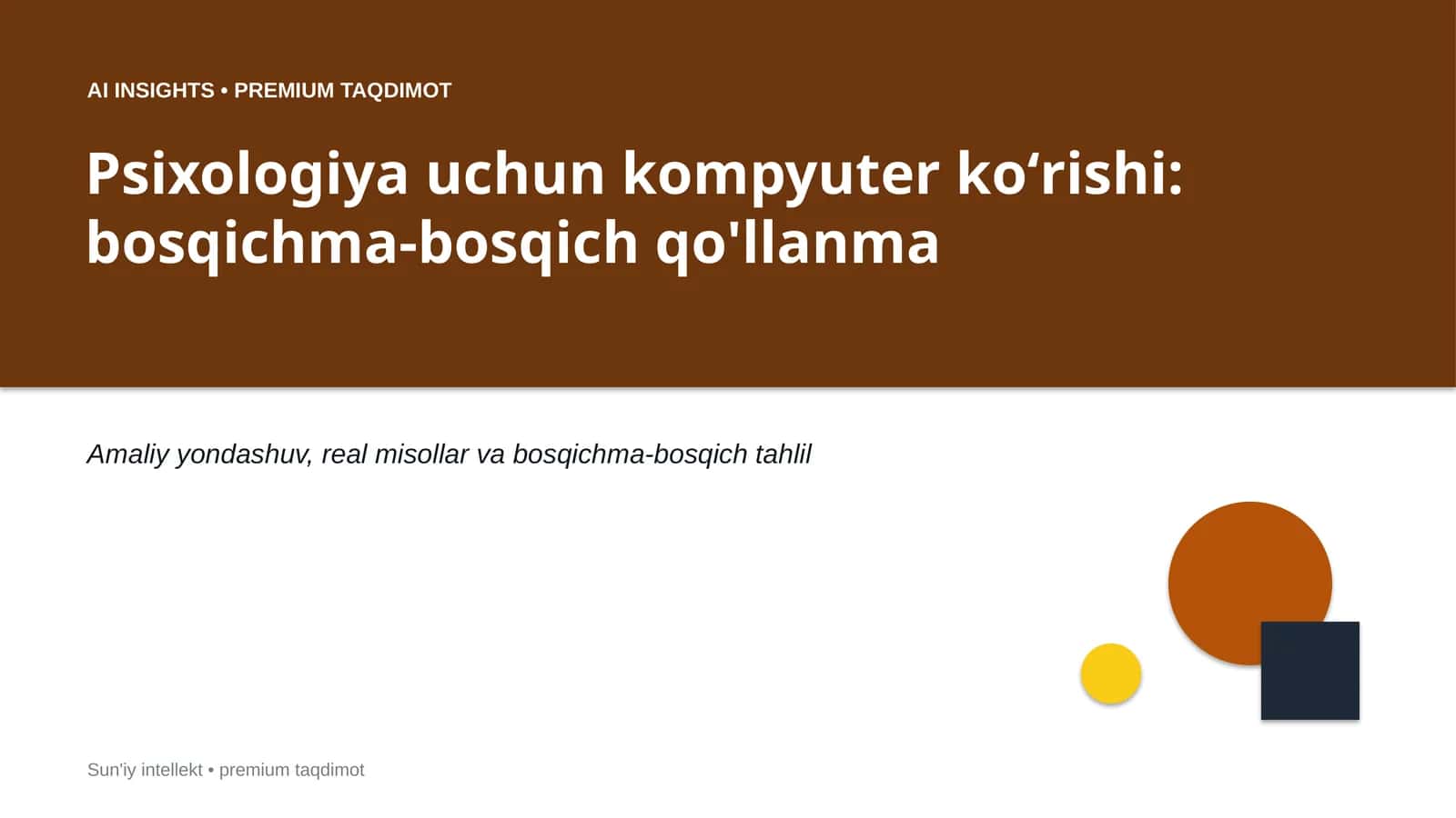 Psixologiya uchun kompyuter koʻrishi: bosqichma-bosqich qo'llanma
