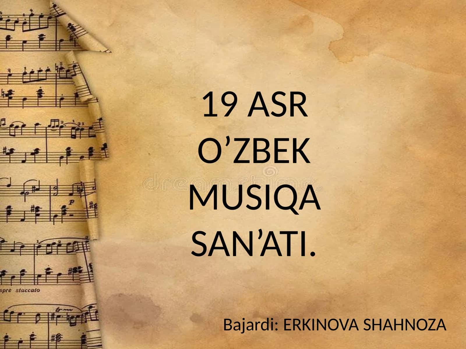 19 ASR O’ZBEK MUSIQA SAN’ATI