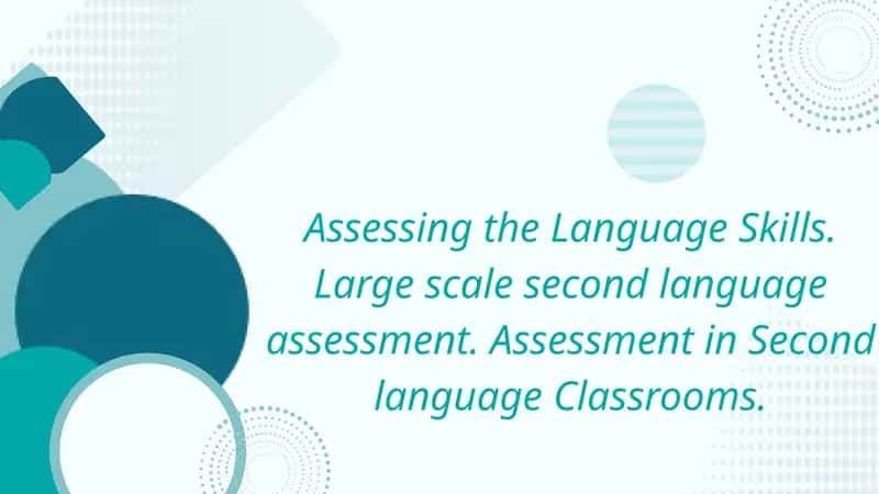 Assessing the Language Skills