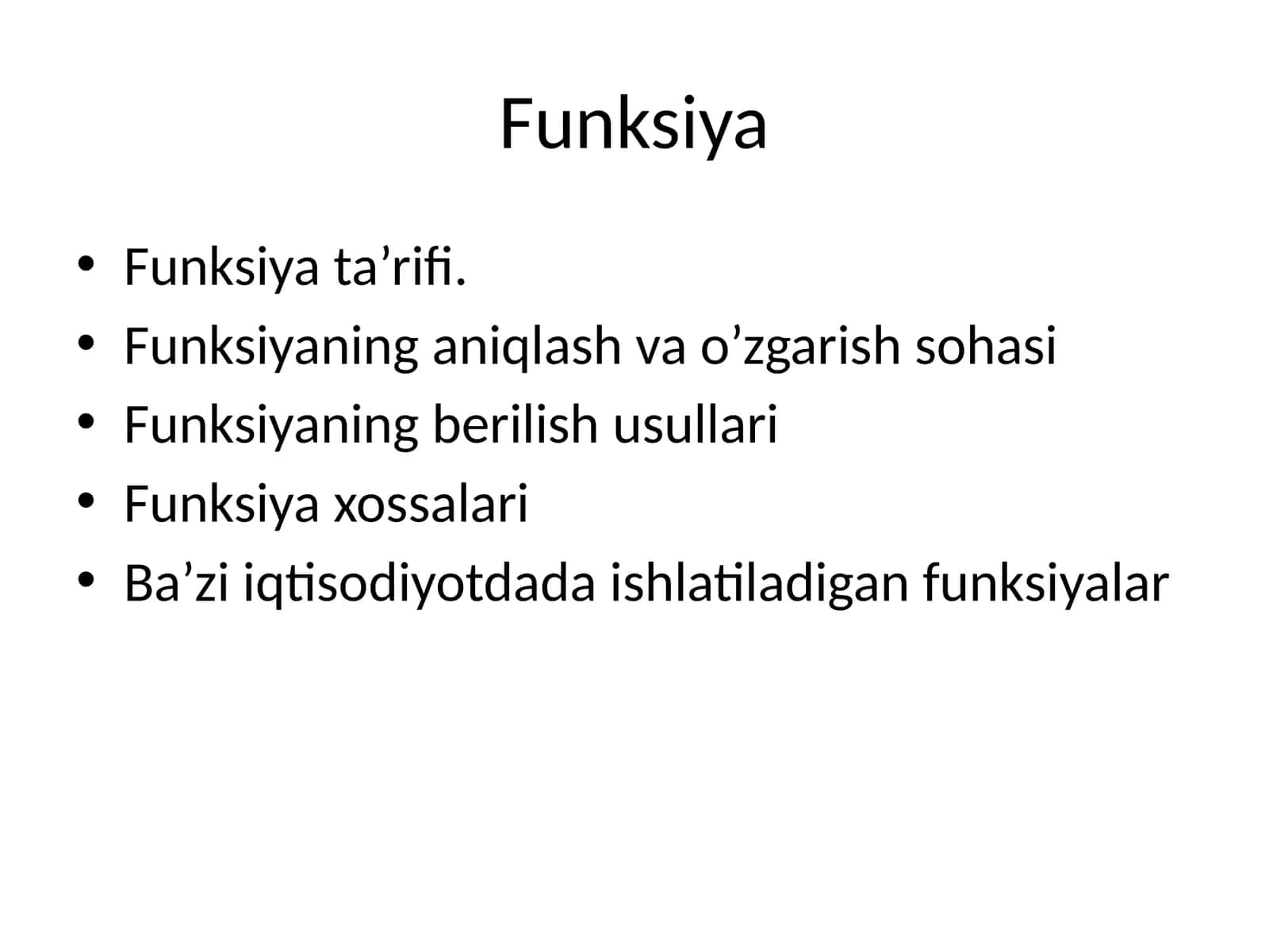 Funksiya