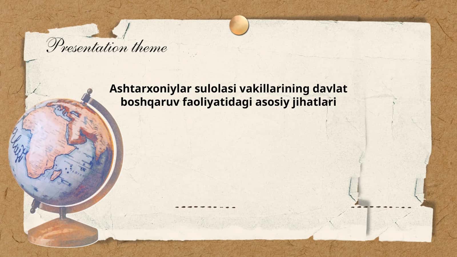 Ashtarxoniylar sulolasi vakillarining davlat boshqaruv faoliyatidagi asosiy jihatlari