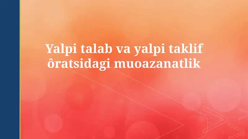 Umumiy talab va umumiy taklif
