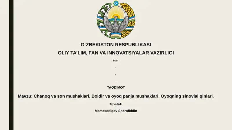Chanoq va son mushaklari