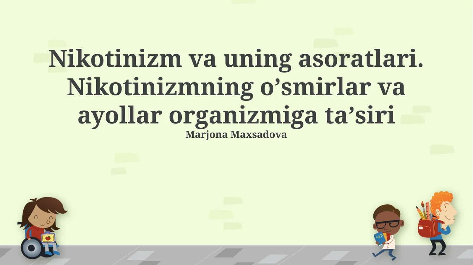 Nikotin qaramligi: sabablari, ta'siri va oqibatlari