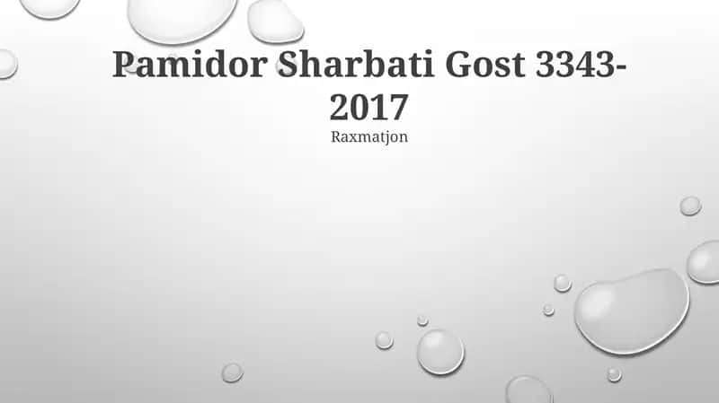 Pamidor Sharbati Gost 3343-2017
