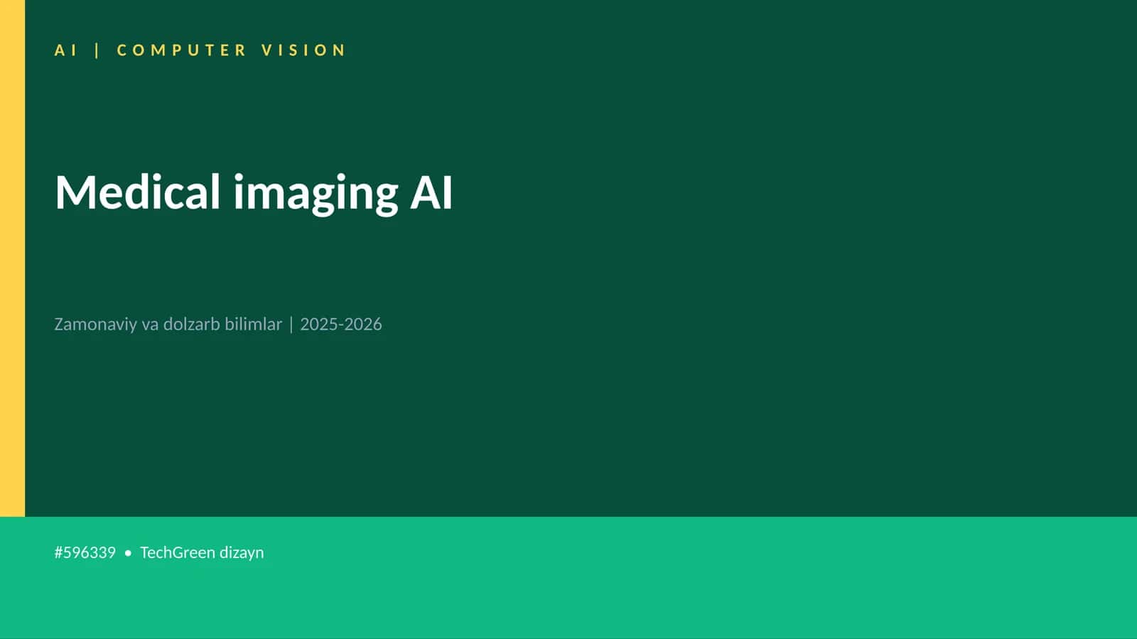 Medical imaging AI