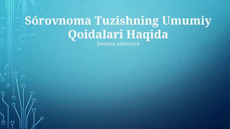 Avtotransport vositalarini boshqarish qoidalari va qoidalariga kirish