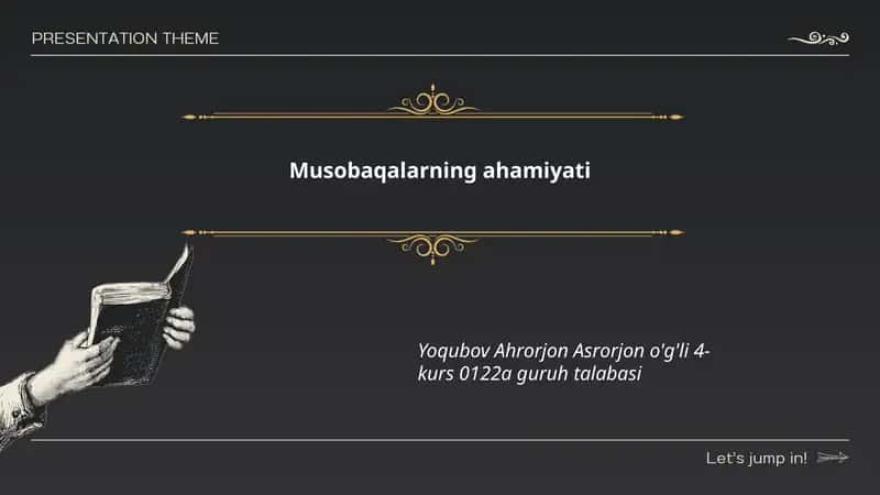 Musobaqalarning ahamiyati