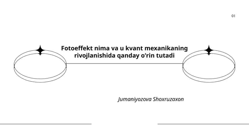 Fotoeffekt: taʼrif va asosiy hodisalar