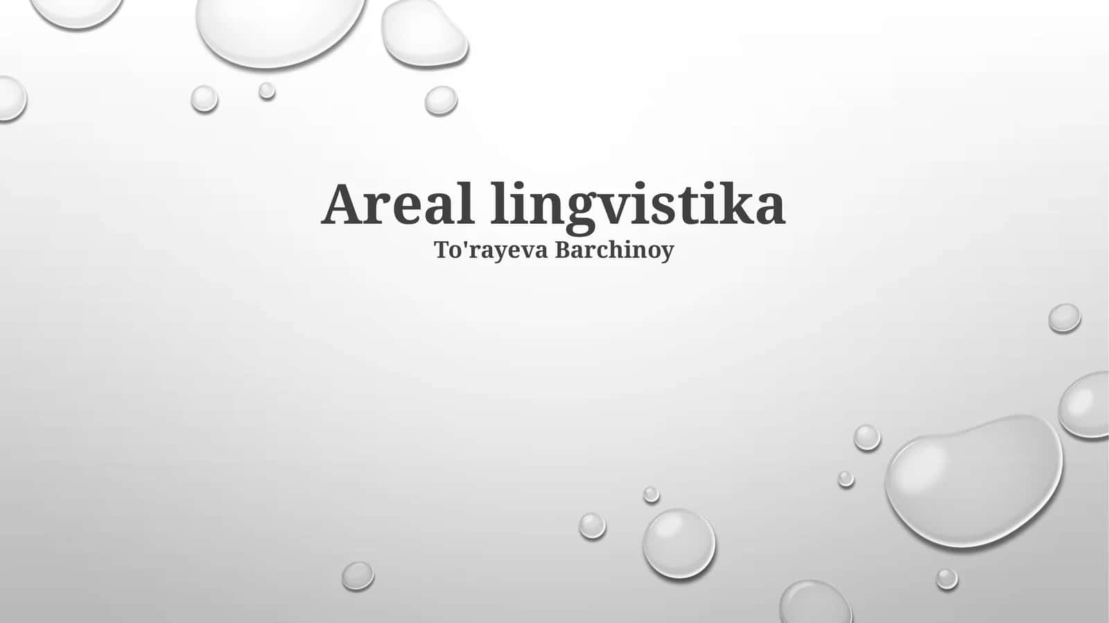 Areal lingvistika